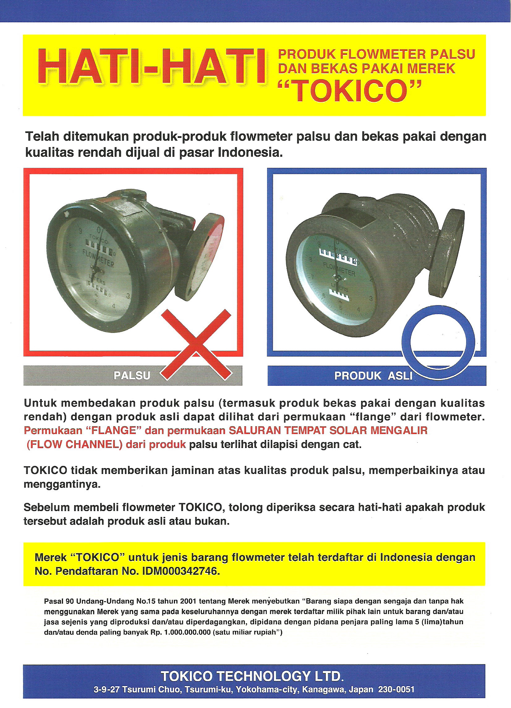 PERINGATAN TOKICO REKONDISI